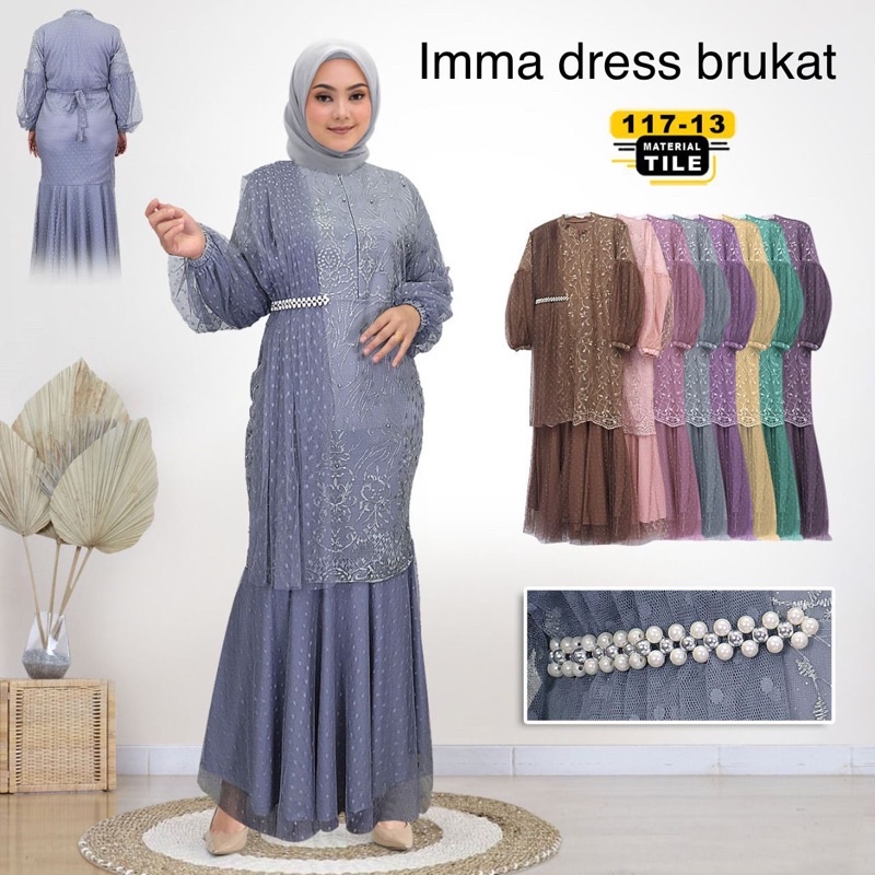 DRESS BRUKAT TILE/GAMIS LEBARAN