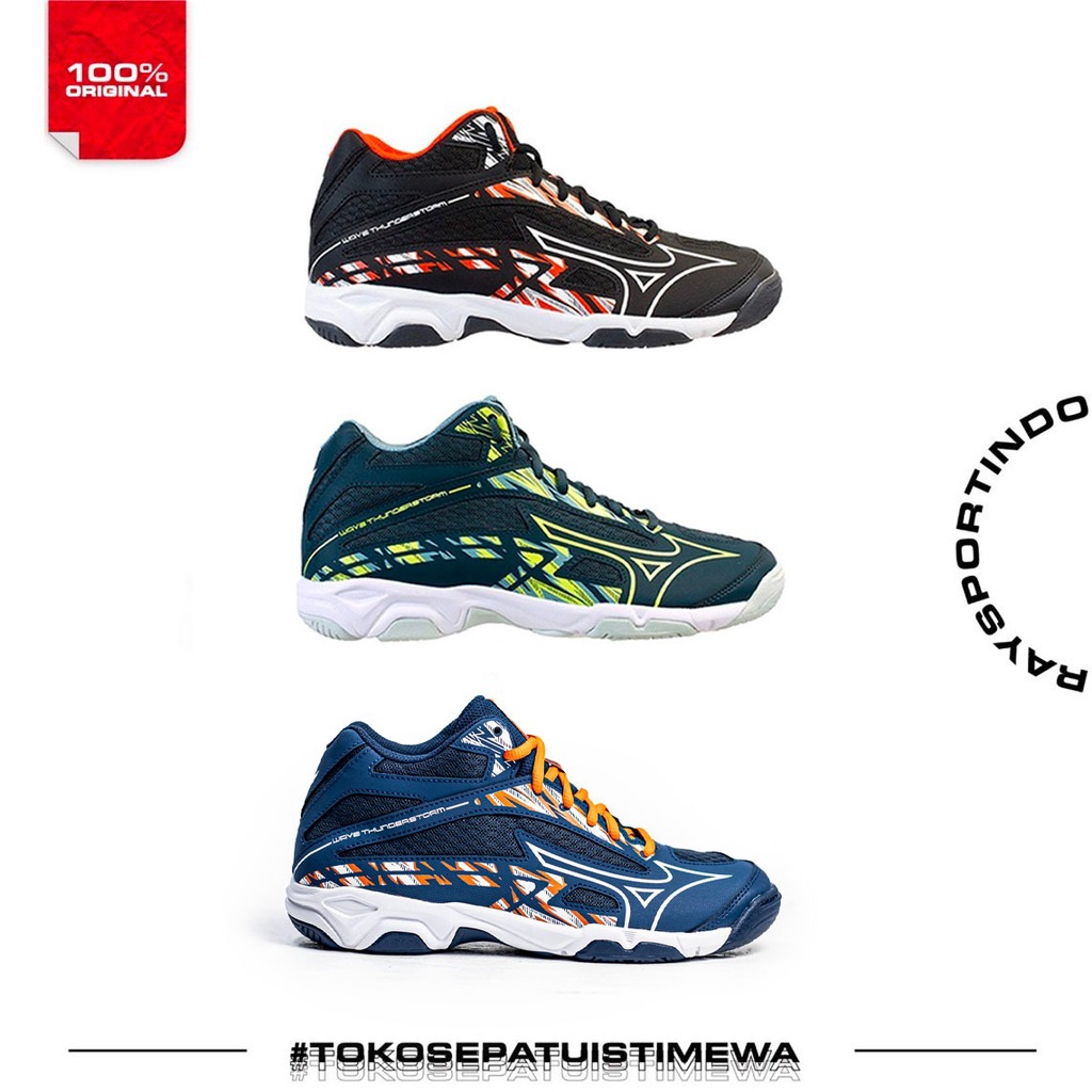 MIZUNO WAVE THUNDERSTORM MID 3 WARNA