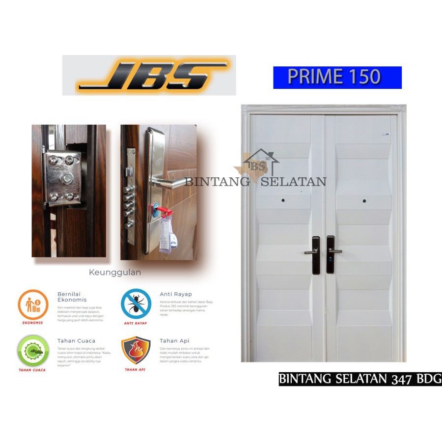 PINTU BAJA FORTRESS Pintu Kamar Pintu Utama BAJA PRIME DOUBLE DOOR 90 120 150