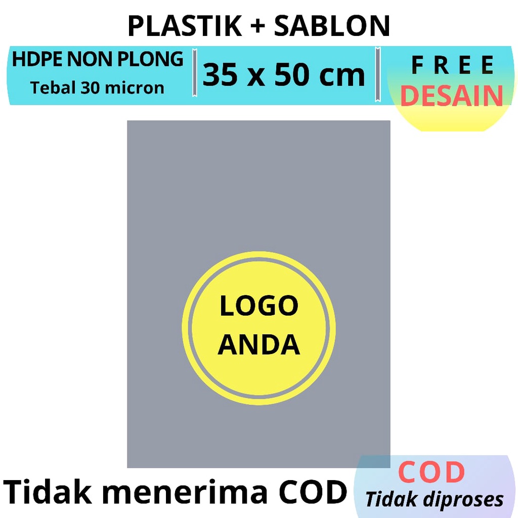 Sablon plastik packing Uk.35x50 cmsablon plastik olshopsablon plastik shopping bagsablon plastik