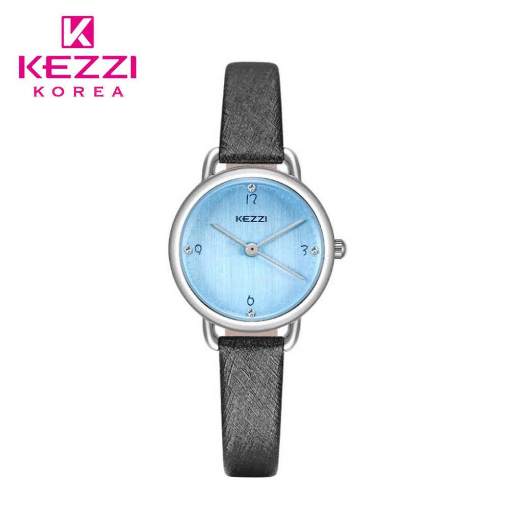 Kezzi Korea 1763 - Jam Tangan Fashion Wanita -  Hitam - Model Analog