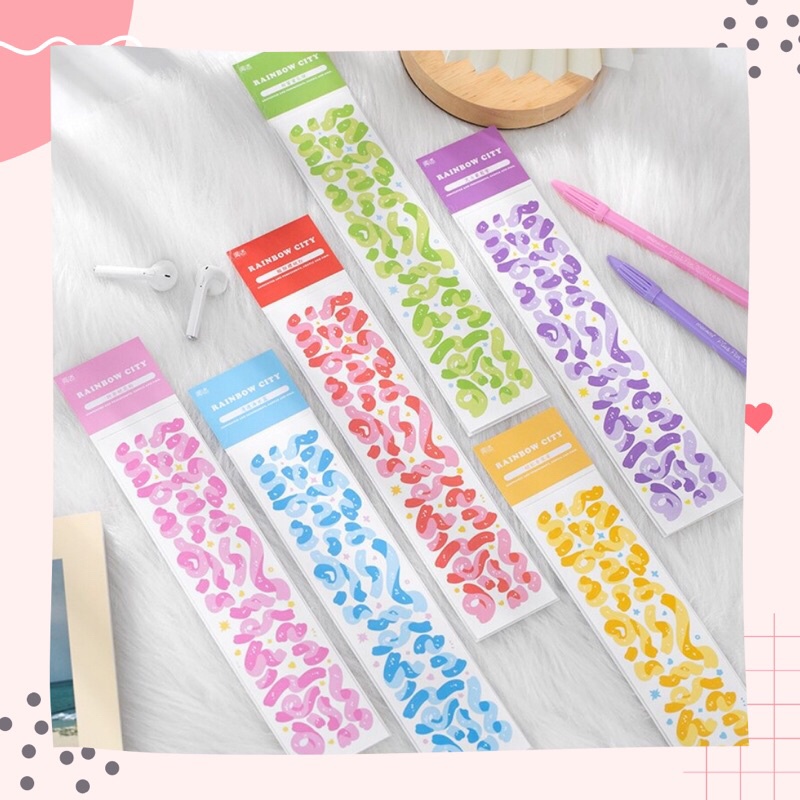 

Sticker Deco Rainbow Pelangi Stiker Dekorasi Stiker deco