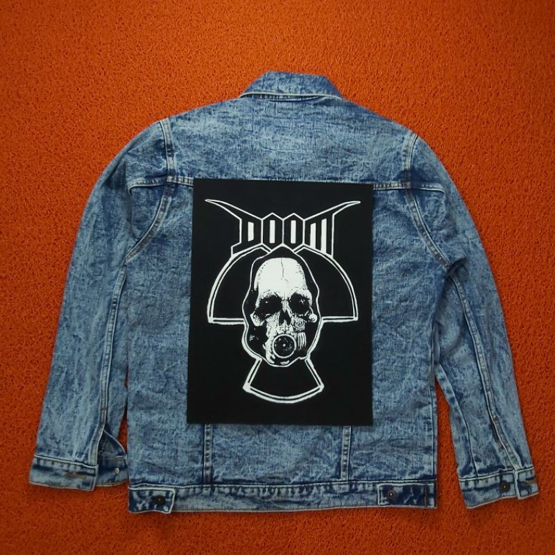 BACKPATCH / EMBLEM SABLON DOOM UKURAN BIGSIZE