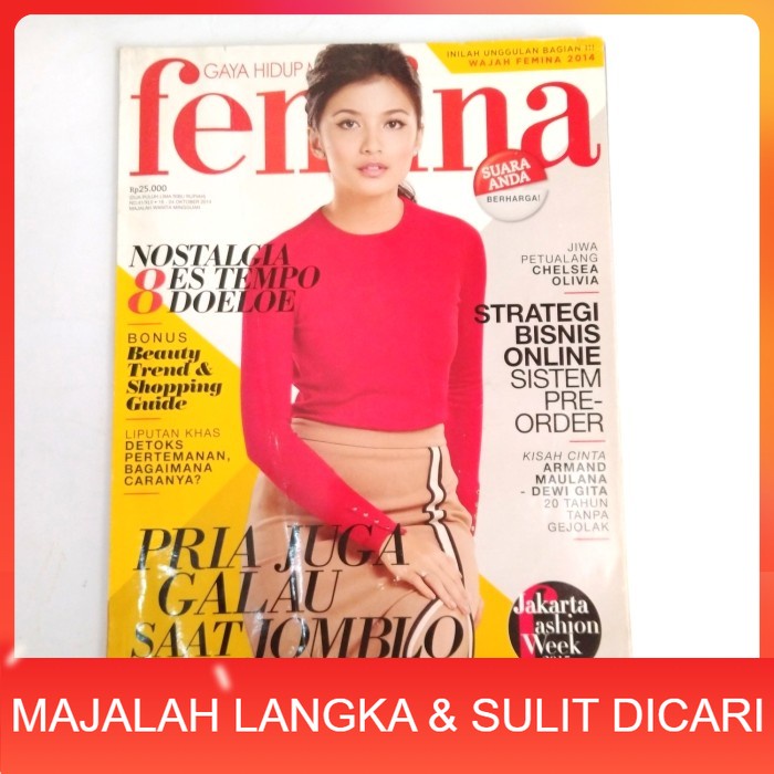 Majalah FEMINA No.41 Okt 2014 CHELSEA OLIVIA Langka