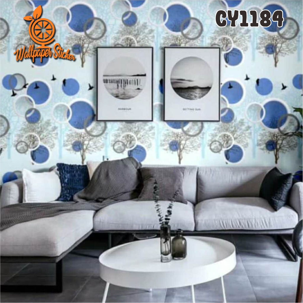 COD- PAKET 5ROLL WALLPAPER (BUY 4 GET 1 FREE) STICKER DINDING PREMIUM QUALITY MOTIF BEST SELLER