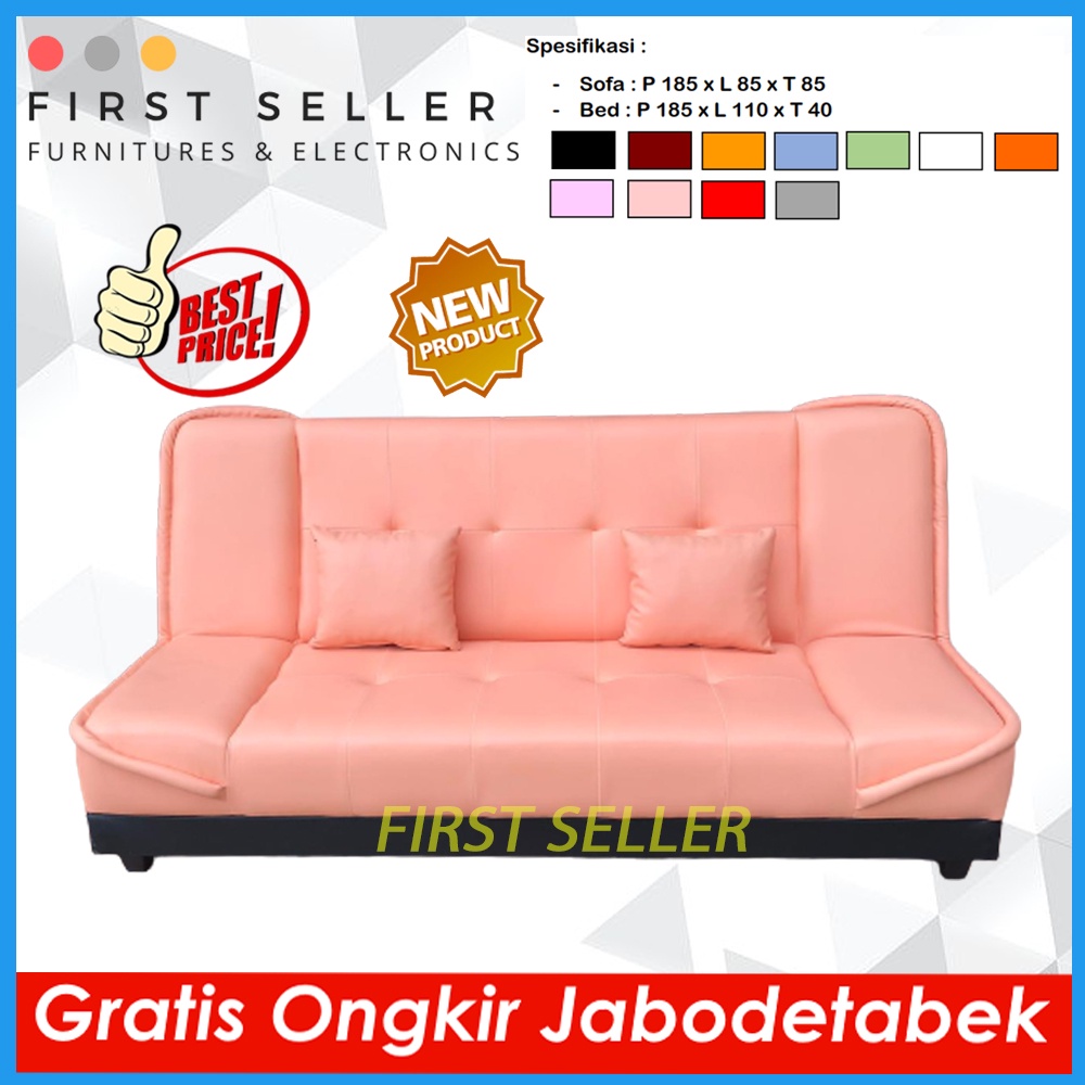 [FREE ONGKIR + BANTAL] SOFA BED RECLINING OSCAR AZALIA EXPORT QUALITY !! 100% TERMURAH!