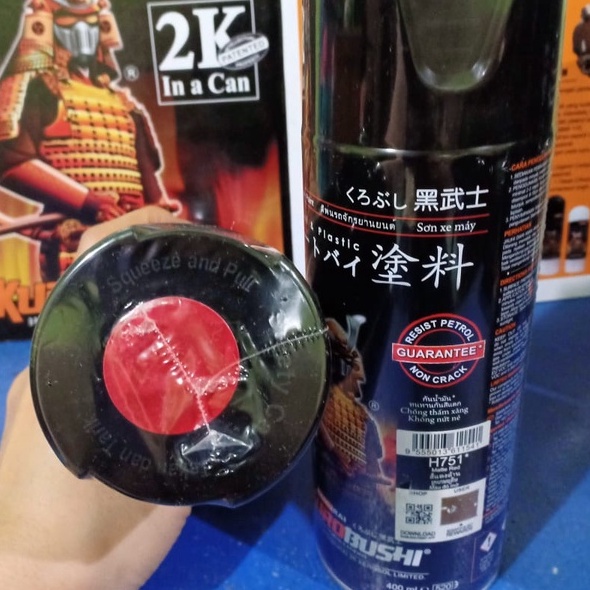 Cat Semprot Pilox Pilok Samurai Paint Kurobushi Matte Red Merah Doff Dop H751* dan Y9595* (400ml)