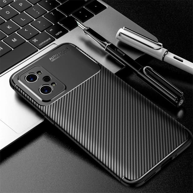 REALME GT 2 PRO GT2 PRO SOFTCASE FOCUS CARBON ORIGINAL COVER SILICONE SOFT CASE - BLACK