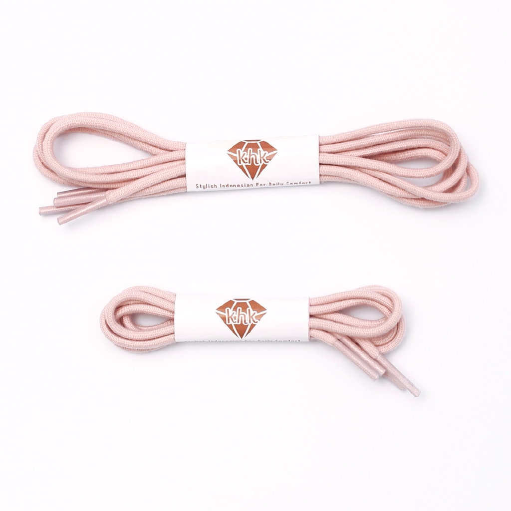 Khakikakiku Rounded Shoelaces Pink