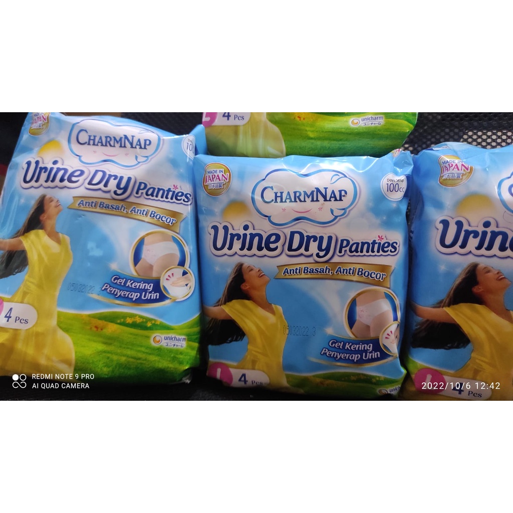 Jual Charmnap Urine Dry Panties 100cc M4/L4 Shopee Indonesia