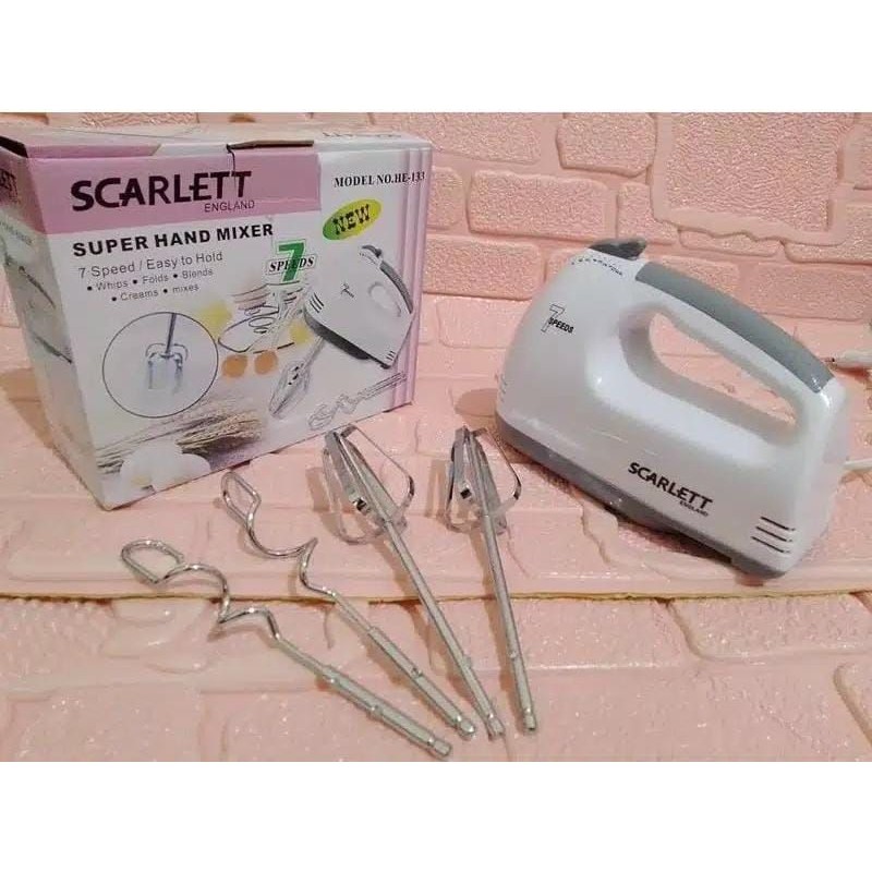 Scarlett Mixer tangan 7 kecepatan