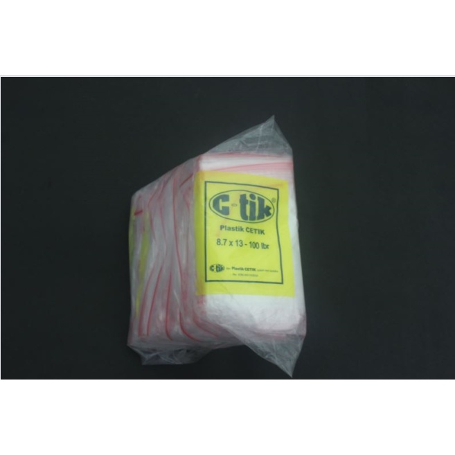 Kantong Plastik Klip C-Tik 8,7x13 Obat Sambal