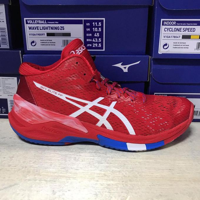 LIMITED Sepatu Voli Voly Volley Asics Sky Elite FF MT LE Red Original