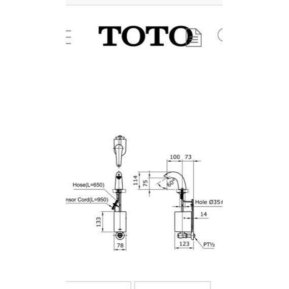 Promo!!! paling murah !!! kran wastafel sensor TOTO TEN40AV800-TN78-9V800
