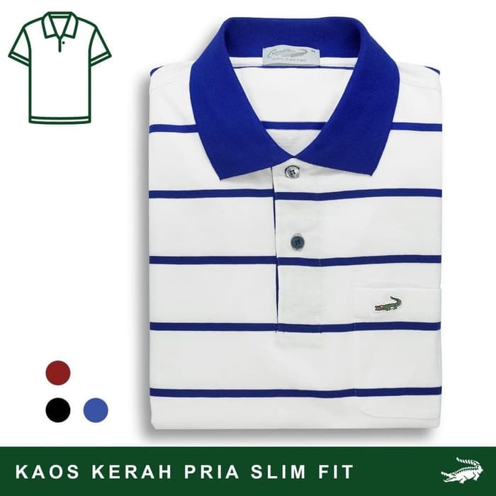 Crocodile PALM A - Baju Kaos Kerah Pria Men Polo Original Slim fit -