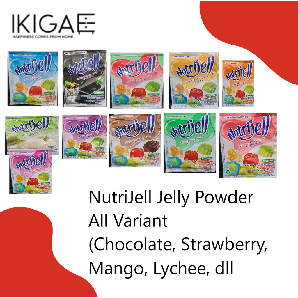 NUTRIJELL / JELLY POWDER INSTANT ANEKA VARIANT (BUKAN ECOPACK)