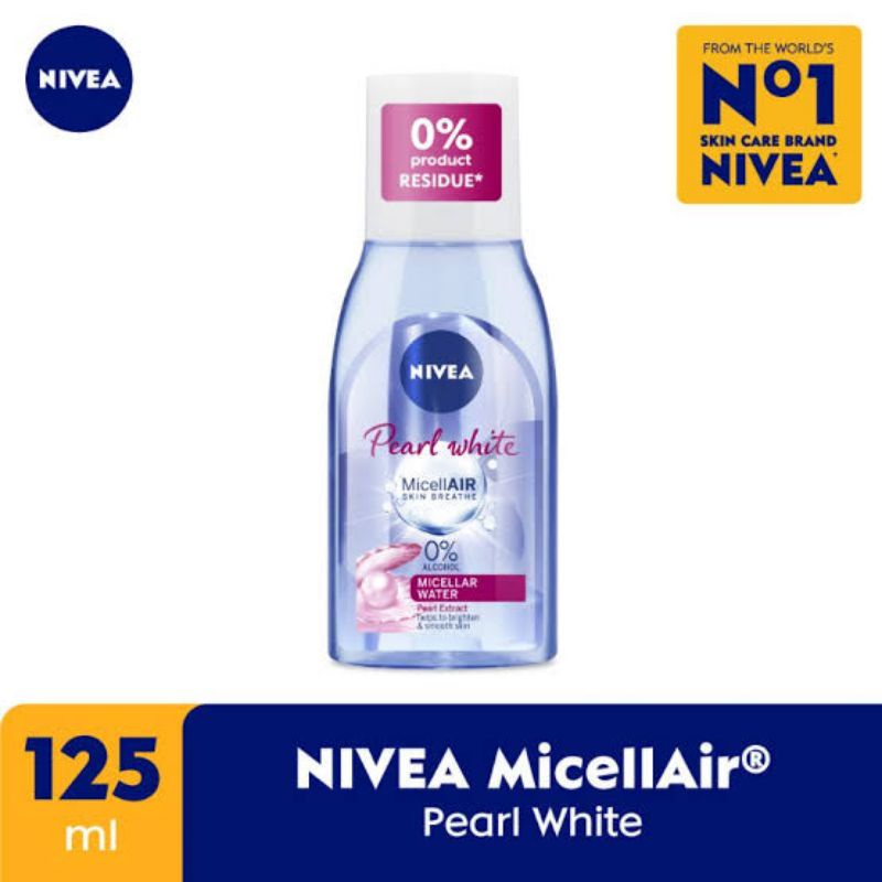 Nivea Micellar Water Pear &amp; White 125 ml / Pembersih Make Up / Micellar Water Nivea