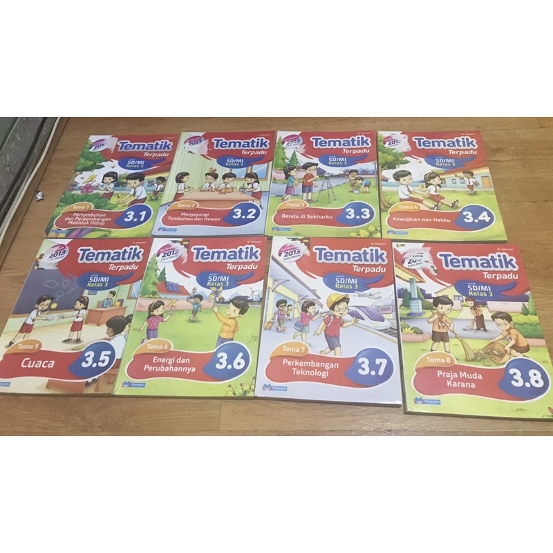 buku tematik kelas 3 sd masmedia edisi revisi 2013 preloved like new