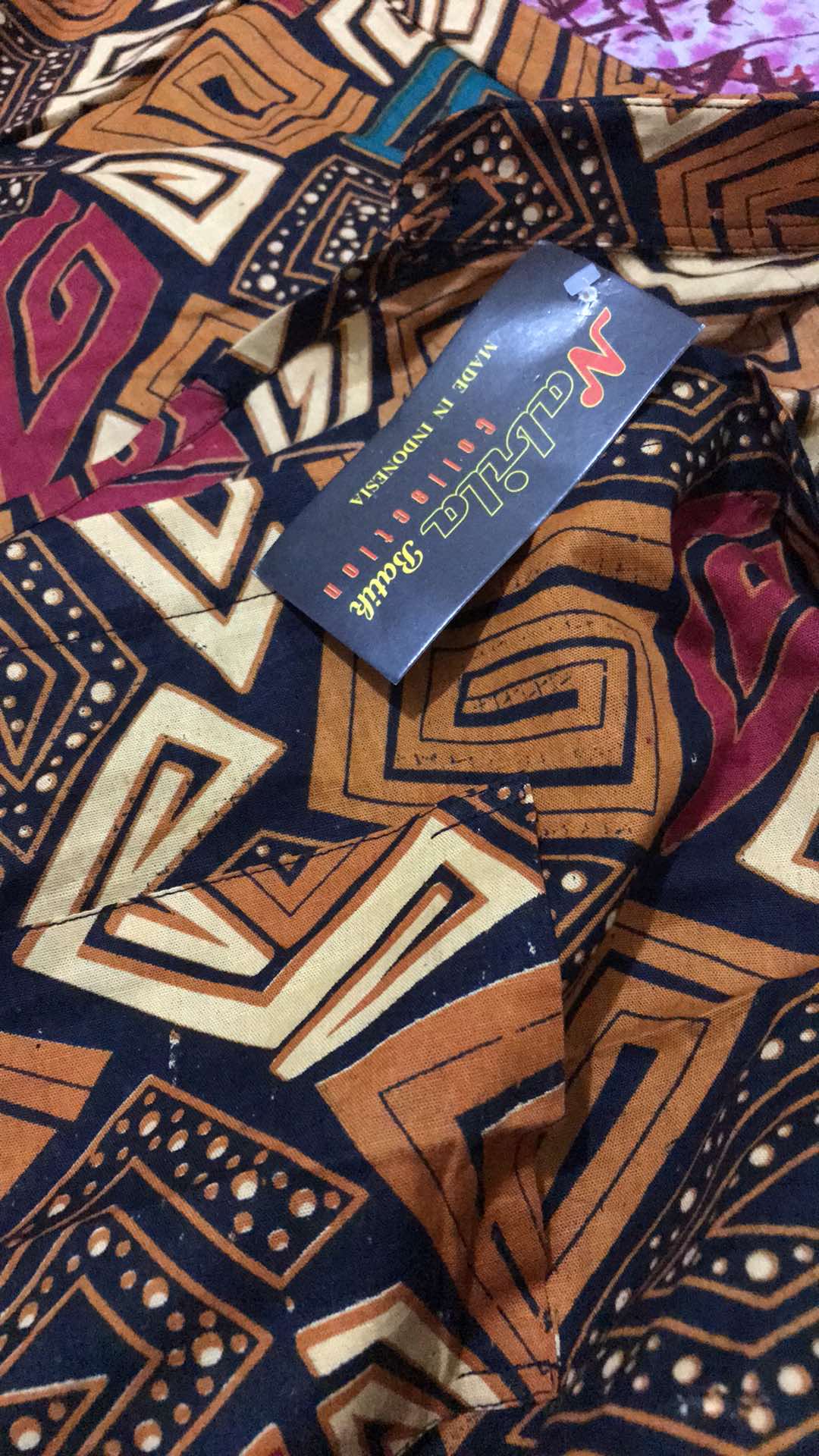 Nabila Batik Jumbo M / 10xl Kemeja Lengan Pendek Motif G Kuning Murah Batik Jumbo