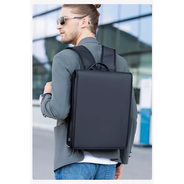 BG7252 Bange Tas Ransel Kantor Slim Kerja Backpack Laptop 14 Inch