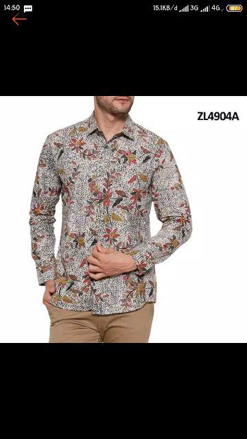 New Kemejapria Lengan Panjang 848vo Kemeja Pilot Pangkat Pdl C4x6 Kemeja Batik Murah Motif Jokowi Sl