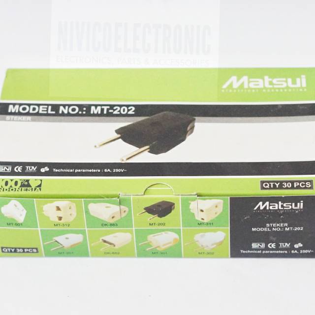 Steker hitam MATSUI MT202