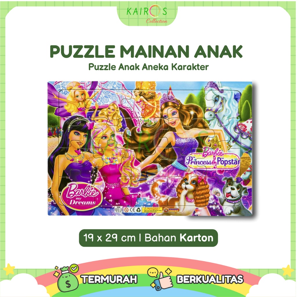 Puzzle Anak Aneka Karakter