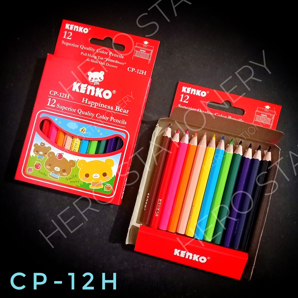 

Pensil warna mini kenko set 12 warna CP-12H