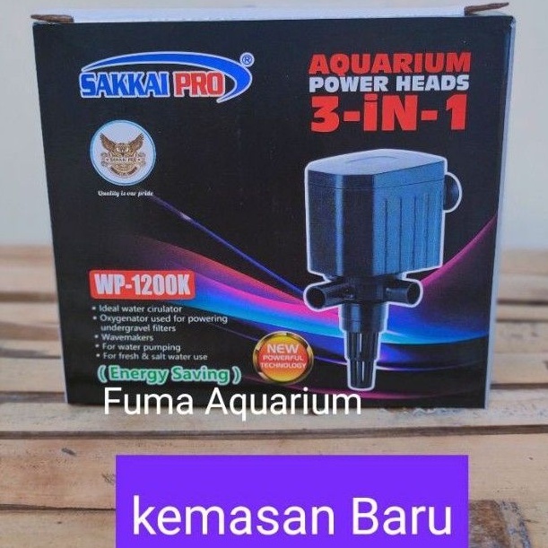 SAKKAI PRO WP- 1200K POMPA AIR CELUP AQUARIUM AQUASCAPE HIDROPONIK SUBMERSIBLE PUMP POWER HEAD