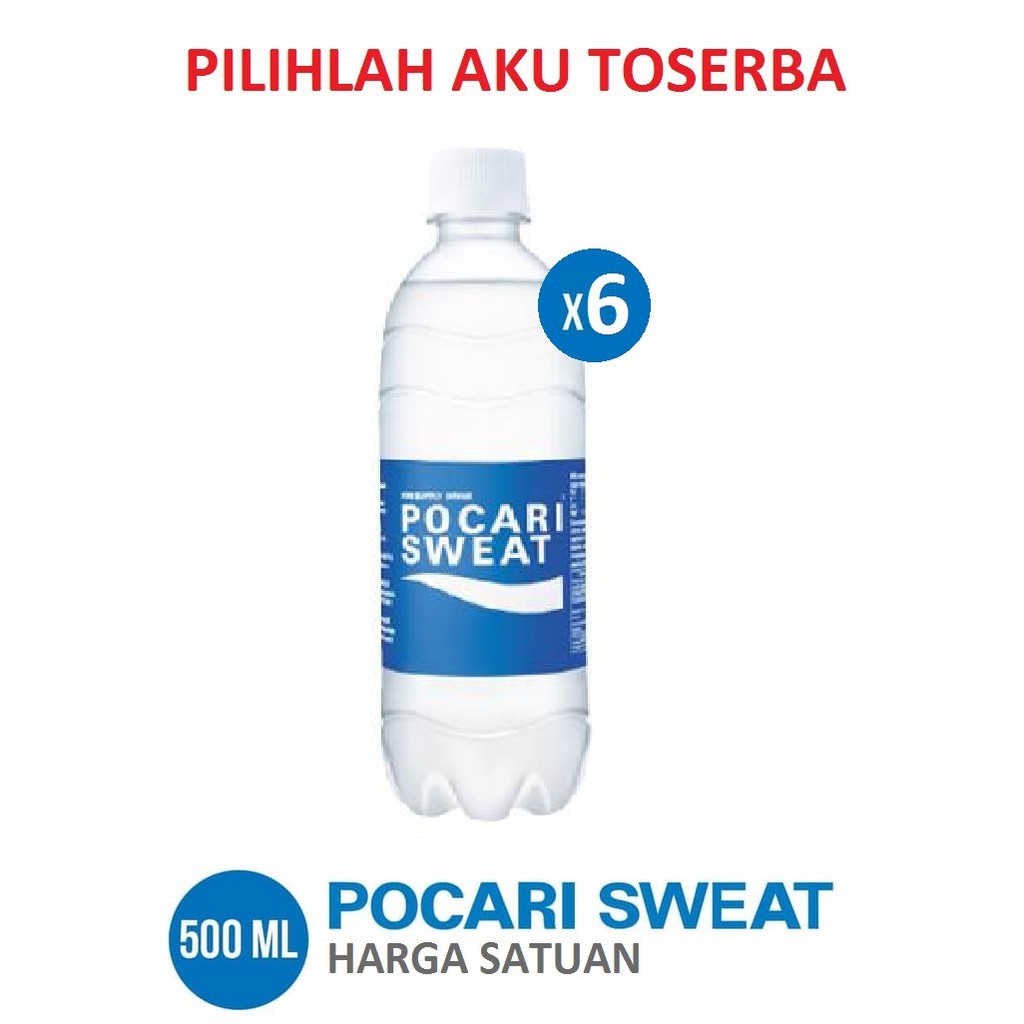 POCARI SWEAT PET 500 ml - (HARGA 6 BOTOL)