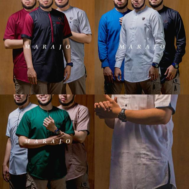 Marajo Asli Koko Kemeja Muslim Pria "MARAJO" Premium Bahan Adem