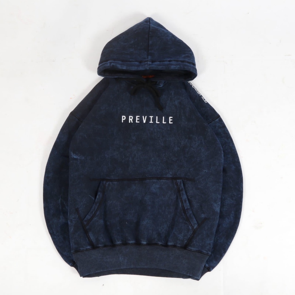 HOODIE JAPANES SANDWASH NAVY SKM&amp;PREVILLE FULL TAG &amp; LABEL