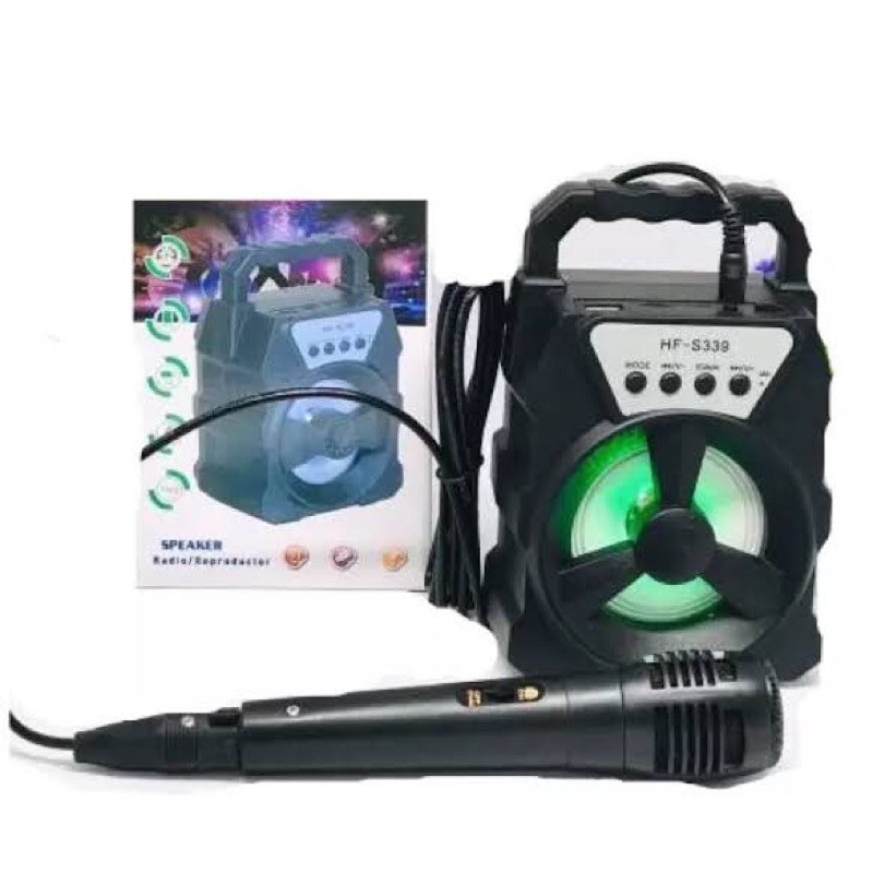 Speaker Bluetooth Bonus Mic Karaoke VIBOX HF-S339