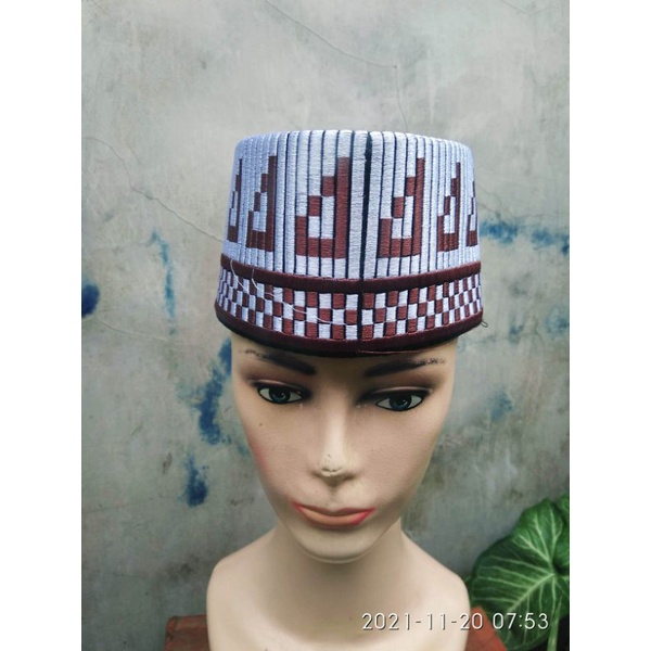 (real pict) Songkok bordir/peci songkok motif kombinasi /peci kopeah bordir