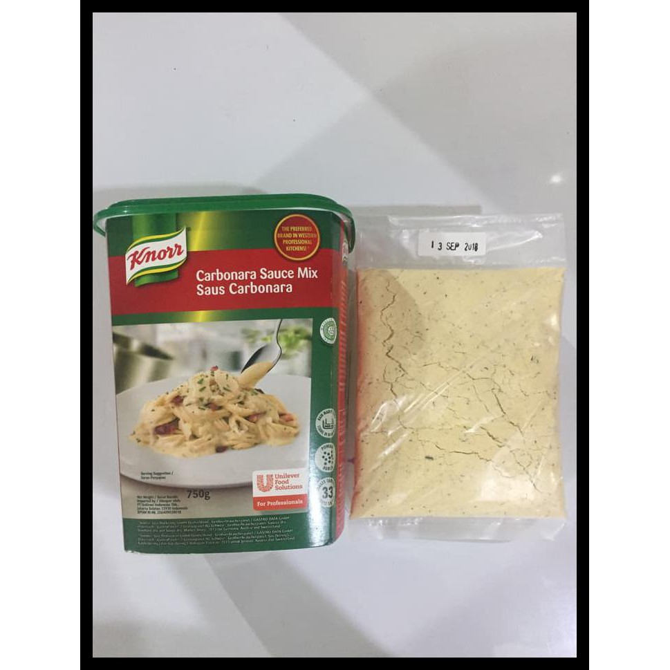 Special Knorr Carbonara Sauce Mix Kemasan Repack 125gr Shopee Indonesia