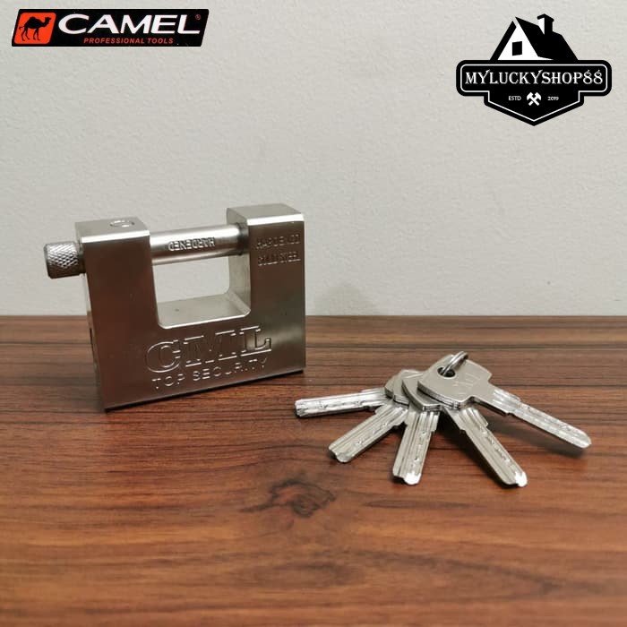 Camel Gembok Panser 84mm - Gembok Gudang Persegi 84 mm