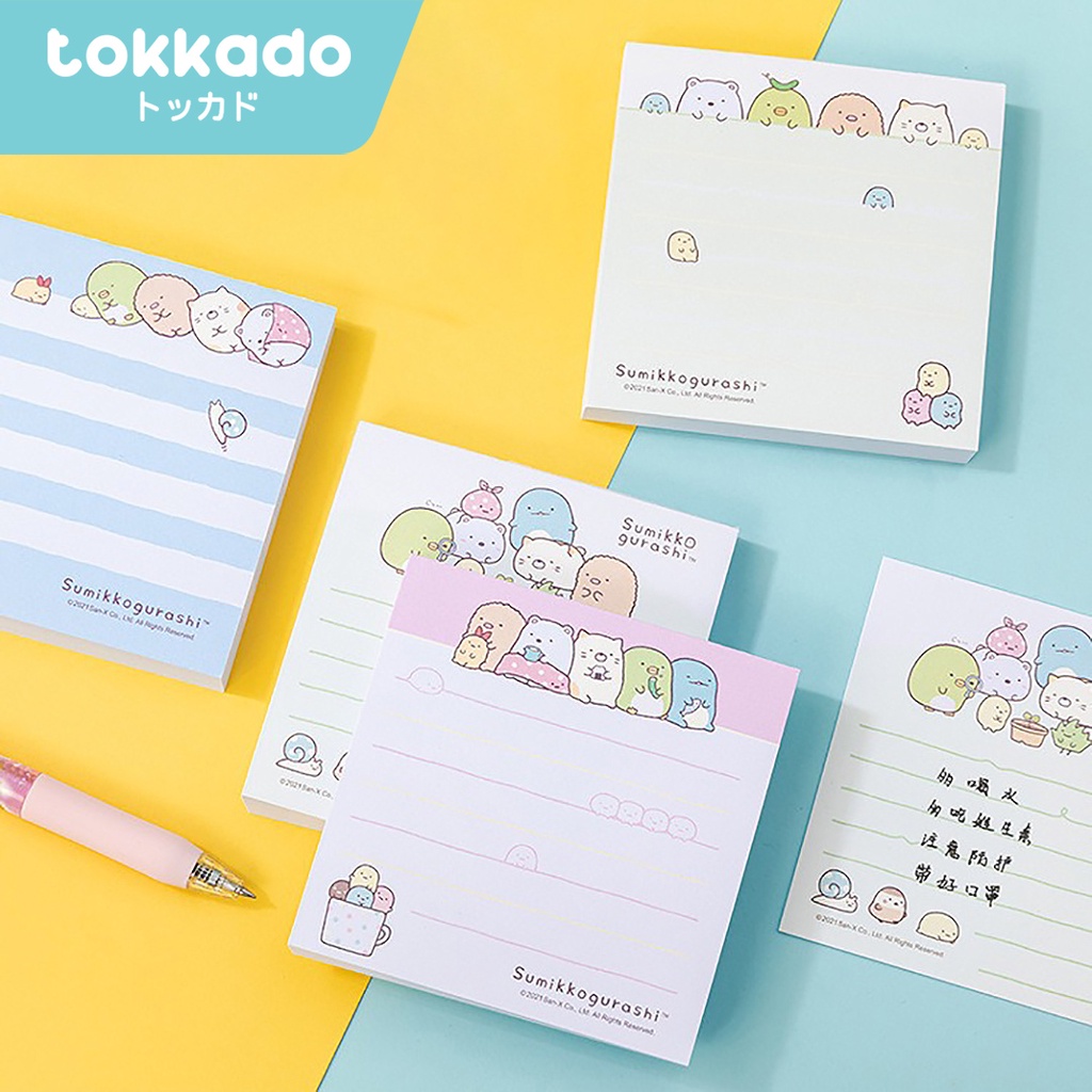 

TOKKADO Sumikko Gurashi Notes Mini Memo Pad Kertas Catatan Kecil Reminder Sumikkogurashi Unik Lucu