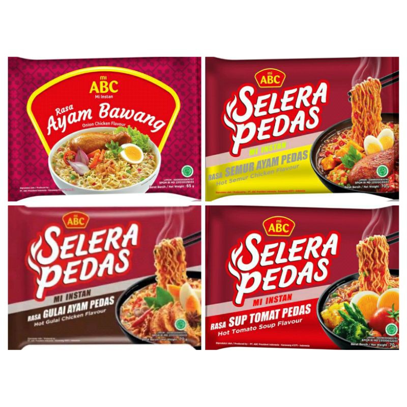 

ABC mie selera pedas rebus all variant