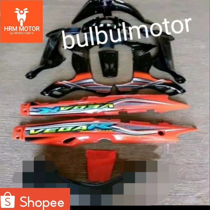 cover body motor vega r lama full halus orange
