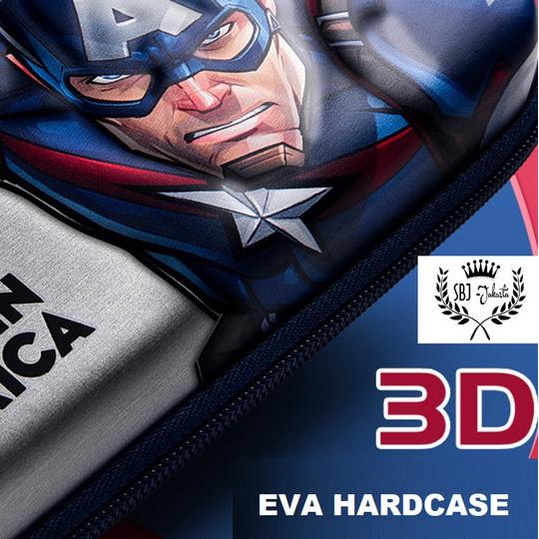 

™ Tempat pensil smiggle 3D lookalike EVA Hardcase Spiderman - Captain A10 ➫