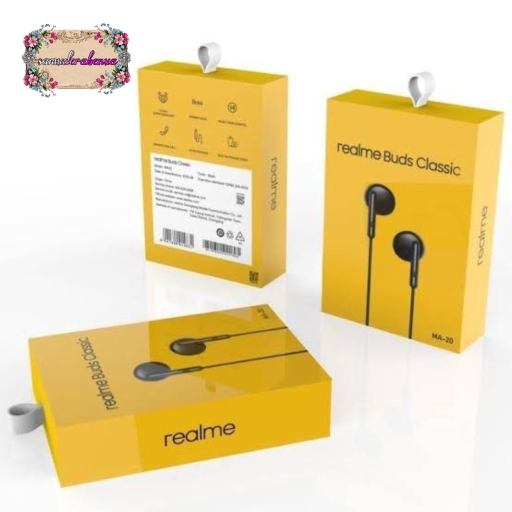 BM061 Headset Hf earphone realme BUDS Classic ORIGINAL SUPERBASS realme 5 C20 C21y c25 C2 C3 C11 SB2713