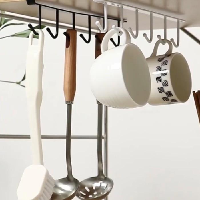 Rak Gelas / Rak Gantung / Gantungan Gelas / gantungan serbaguna dapur kamar gelas sendok portable ra