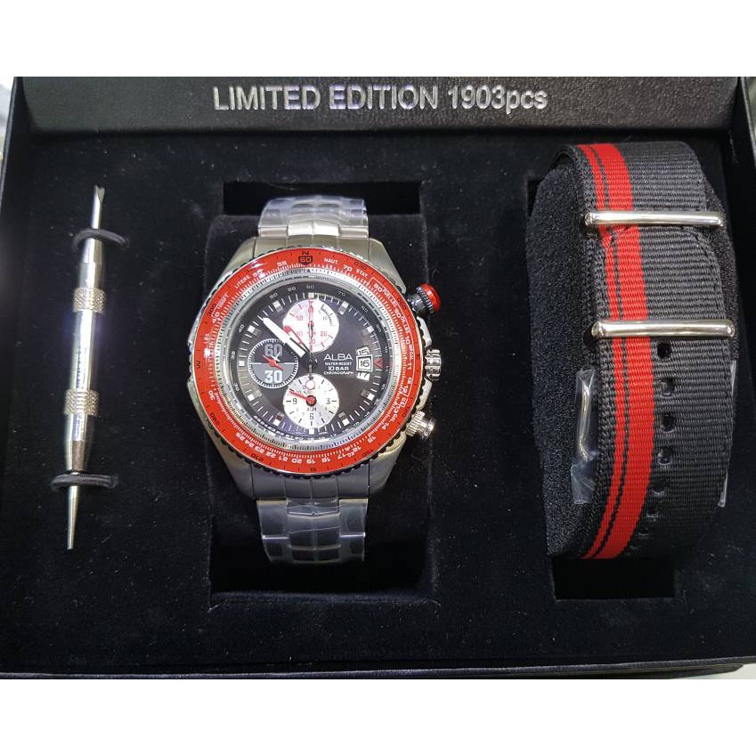 JAM TANGAN PRIA COWOK ALBA SIGNA LIMITED AF3F17X1 / AF3F17 Original