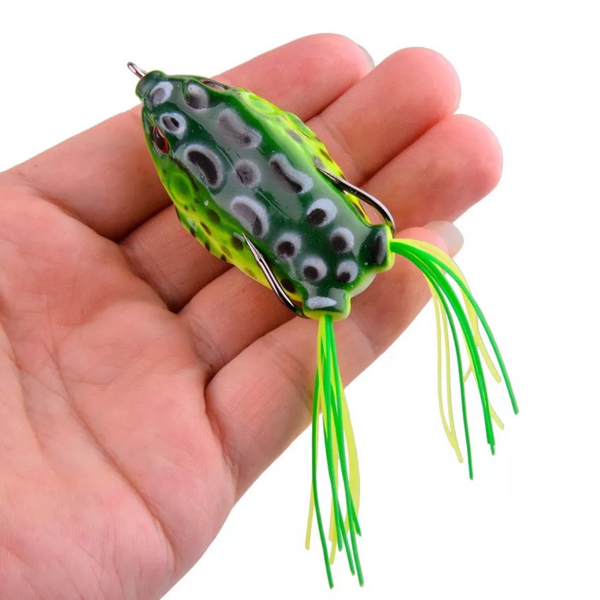 Umpan Pancing Bait Casting Lure Soft Frog Katak Mancing Tomang/Gabus15g Model Katak Kodok - Hijau