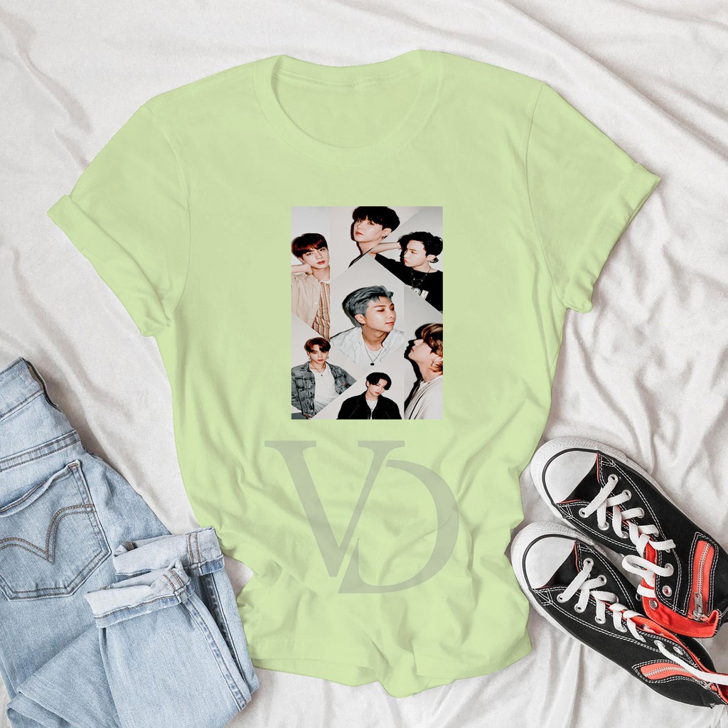 BAJU KAOS BTS DYNAMITE MEMBER TEE WANITA PRIA LENGAN PENDEK / KAOS JUMBO / KAOS TUMBLR