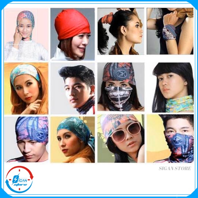 Bandana Masker Penutup Wajah Multifungsi