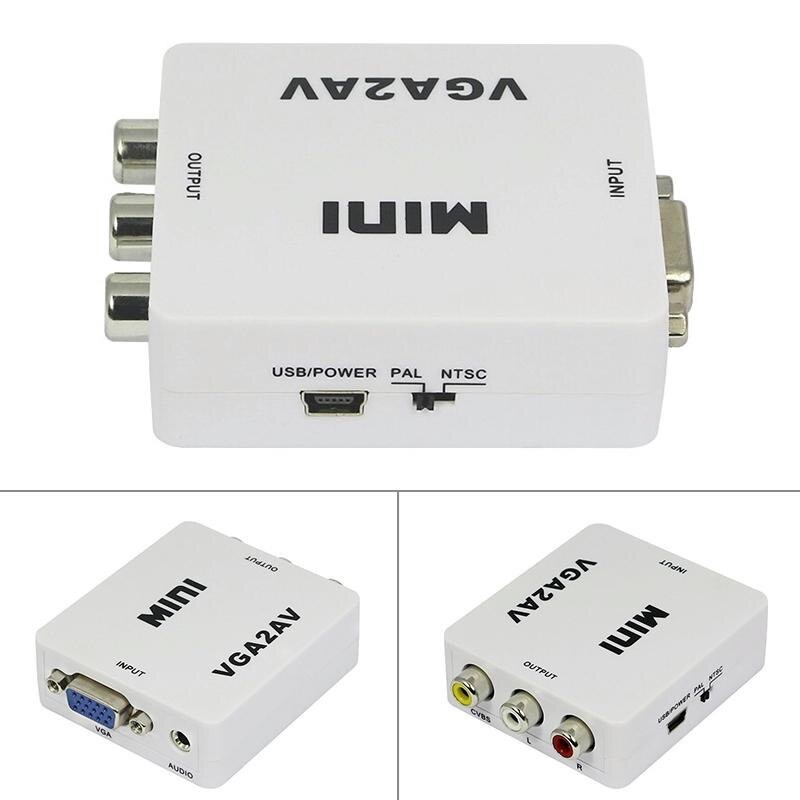 VGA to RCA CONVERTER / Converter VGA to AV / VGA to AV Mini Converter