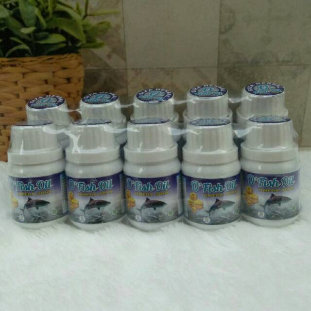 O Fish Oil OMEGA SQUA (10 Botol) Minyak Ikan Hiu Squalene Omega 3