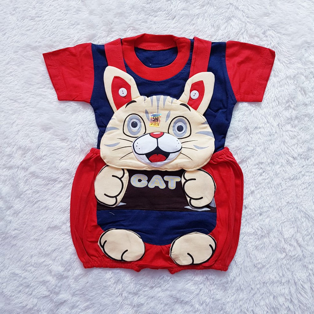 COD Jumper Bayi / Baju Kodok Motif Cat Baby Alicia