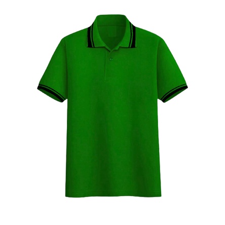 Kaospolos - Polo Shirt Hijau Fuji Kerah Stripe | Kaos Kerah Pria Poloshirt Seragam Polos